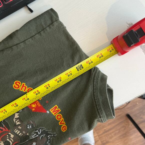 anvil green horse shoot move communicate streetwear mens shirt size Medium - Picture 7 of 7